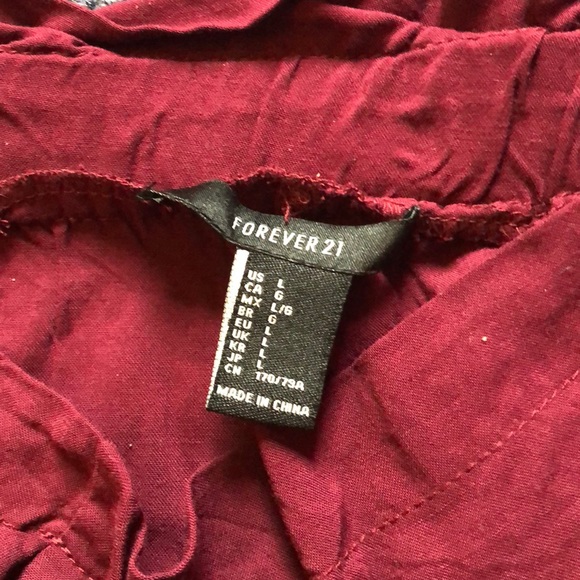 Forever 21 Maroon Pants - Picture 3 of 3